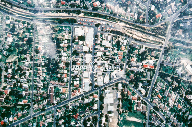 Slide - Photograph, Aerial Photo (c.1987): Were Street, Montmorency, c.Aug. 1990
