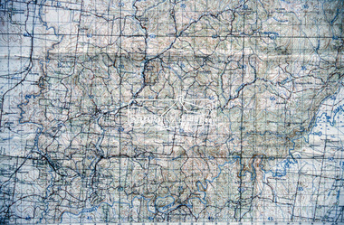 Slide - Photograph, Army Map, Yan Yean (Part, 1934), c.Aug. 1990