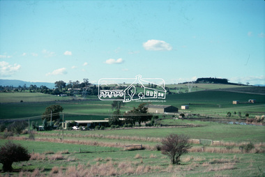 Slide - Photograph, View towards Garden Hill, Eltham-Yarra Glen Road, Kangaroo Ground, c.May 1988