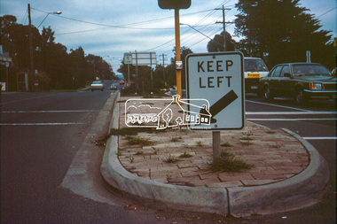 Slide - Photograph, Main Road at Bridge Street, Eltham, c.May 1988