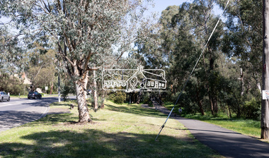 Photograph, Peter Pidgeon, Manna Gum, Main Road Bridge, Eltham South, 8 Sep. 2021