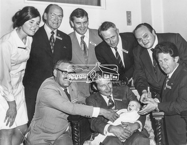 Photograph, Laurie Richards, Group who attended Dinner to Aid Building Appeal for Austin Hospital, 21 Nov.1973