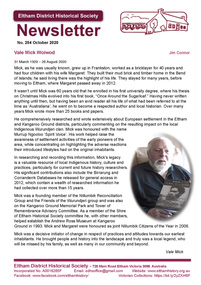 Newsletter, Newsletter, No. 254 October 2020
