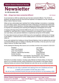 Newsletter, Newsletter, No. 255 December 2020
