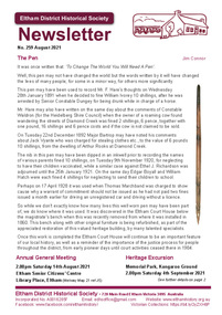 Newsletter, Newsletter, No. 259 August 2021