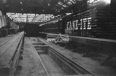 Photograph, George Coop, Paint Shop, Newport Railway Workshops, c.1951