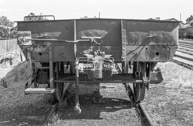Photograph, George Coop, Victorian Railways Weighbridge Test Wagon, Echuca Railway Station, c.1962