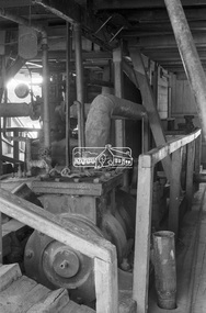 Photograph, George Coop, Steam plant of paddle steamer 'Adelaide' at Echuca, c.1962