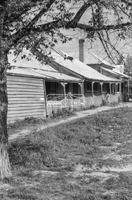 Photograph, George Coop, Old houses and shop on corner of  Crofton and Dickson streets, Echuca, 1962