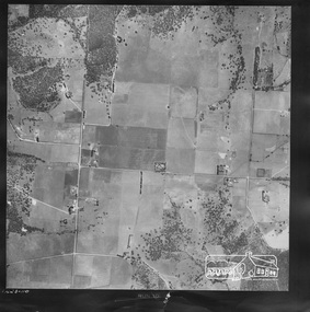 Photograph (item) - Aerial Photograph, Aerial Photo: Shire of Eltham War Memorial, Kangaroo Ground, Jan 1951