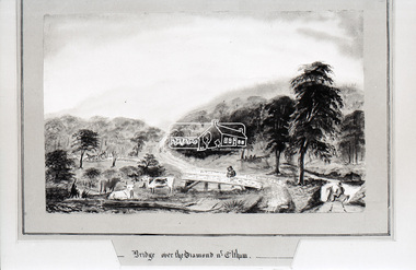 Photograph, Daniel Rutter Long, Bridge over the Diamond near Eltham, Daniel Rutter Long, 1855