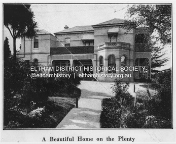 Negative - Photograph, Coghill & Haughton, A Beautiful Home on the Plenty [Yallambie, Lower Plenty], c.1924