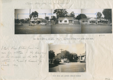 Document - Photograph, Ian McDonald (Shire of Eltham) et al, Main Road, between Arthur Street and Dudley Street, Eltham, 1968-1970