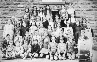 Negative - Photograph, W. Edmends, Grade 5, Eltham State School No. 209, 1919