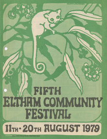 Booklet - Program, Progress Press, Fifth Eltham Community Festival, 11th - 20th August 1979, 1979