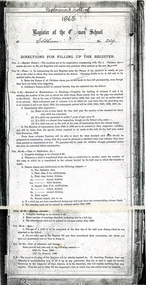 Document - Register, Common/State School at Eltham No. 209, 1864-1917