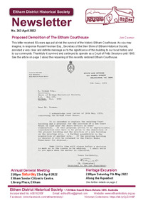 Journal - Newsletter, Newsletter, No. 263 April 2022, Apr 2022