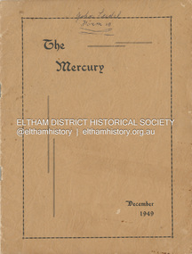 Magazine, Eltham Higher Elementary School, The Mercury, December 1949