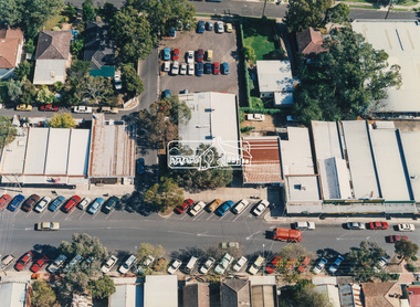 Photograph - Aerial Photograph, Montmorency Shopping Village, Were Street, Montmorency, 1994