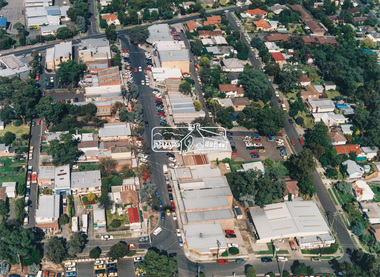 Photograph - Aerial Photograph, Montmorency Shopping Village, Were Street, Montmorency, 1994