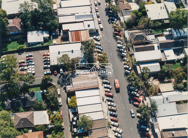 Photograph - Aerial Photograph, Montmorency Shopping Village, Were Street, Montmorency, 1994