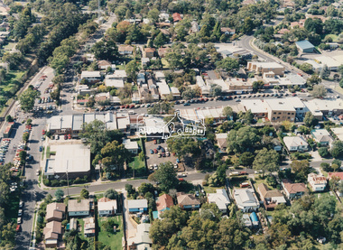 Photograph - Aerial Photograph, Montmorency Shopping Village, Were Street, Montmorency, 1994
