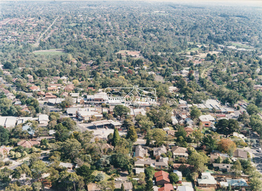 Photograph - Aerial Photograph, Montmorency Shopping Village, Were Street, Montmorency, 1994