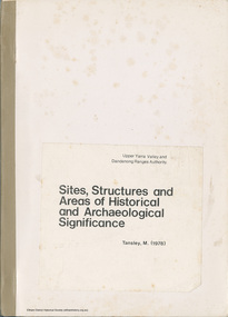 Book, Mark Tansley, Sites, Structures and Areas of Historical and Archaeological Significance, 1978