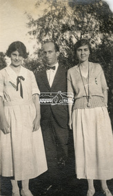 Photograph, Olive McKay, Mr Pinkerton and self, c.1923
