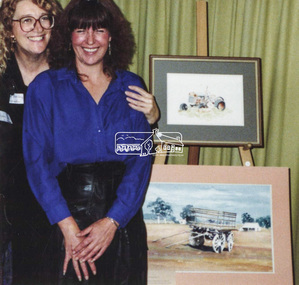Photograph, Two unidentified women at an art show, c.2000