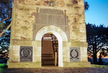 Negative - Photograph, Harry Gilham, Shire of Eltham War Memorial, Memorial Park, Kangaroo Ground, c.Apr 2002