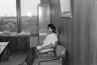 Negative - Photograph, Shire of Eltham, Eltham Shire Council Staff. Eltham Shire Office, 895 Main Road, Eltham, Jan. 1980