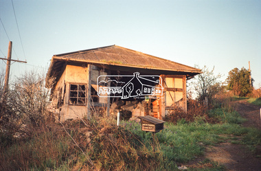Photograph, Hans Gregory, Original 1860s William West house, Fabbro's Farm, Falkiner Street, Eltham, c.1990