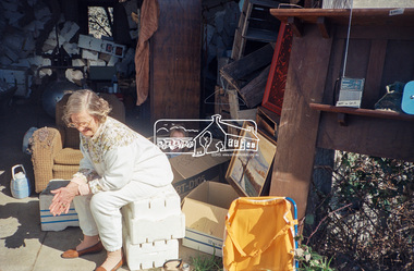 Photograph, Hans Gregory, Original 1860s William West house, Fabbro's Farm, Falkiner Street, Eltham, c.1990