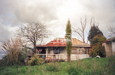 Photograph, Hans Gregory, Original 1860s William West house, Fabbro's Farm, Falkiner Street, Eltham, c.1990