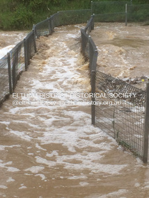 Photograph - Digital Photograph, Carlota Quinlan, Diamond Creek in flood, Diamond Creek Trail, Eltham South, 16 Oct 2021