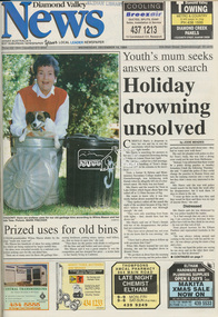 Newspaper - Newspaper article, Diamond Valley News, Prized uses for old bins, Diamond Valley News, December 14, p1, 1994