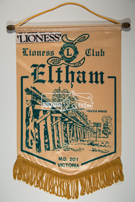 Banner, Lioness Club Eltham, M.D. 201 Victoria