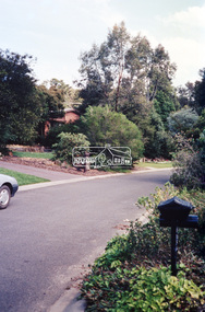 Negative - Photograph, Unidentified residential street, possibly Eltham North, c. Oct. 1989