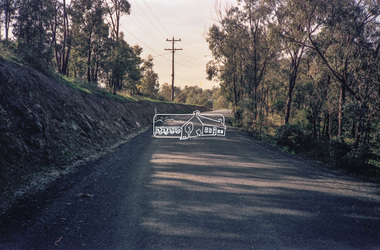 Negative - Photograph, Eltham Shire Council, Unidentified road, Eltham district, c.1985