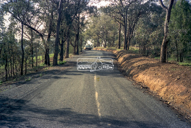Negative - Photograph, Eltham Shire Council, Unidentified road, Eltham district, c.1985