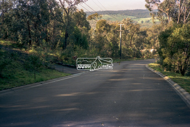 Negative - Photograph, Eltham Shire Council, Unidentified road, Eltham district, c.1985