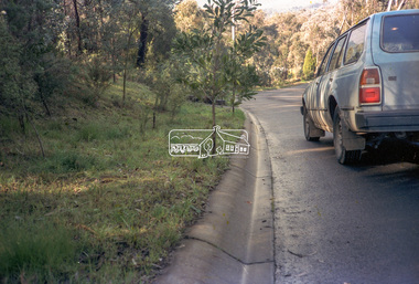 Negative - Photograph, Eltham Shire Council, Unidentified road, Eltham district, c.1985
