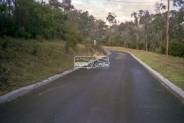 Negative - Photograph, Eltham Shire Council, Unidentified road, Eltham district, c.1985