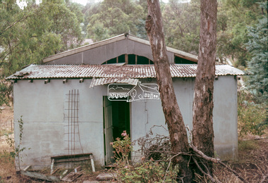 Slide - Photograph, Unidentified derelict house on a bush block possibly Eltham / Research, Vic, c.1966