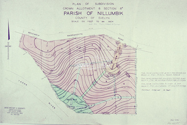 Slide - Photograph, Eltham Shire Council, Plan of Subdivision, Crown Allotment 8, Section 8A, Parish of Nillumbik,County of Evelyn, 1969