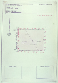 Slide - Photograph, Eltham Shire Council, Plan of Subdivision of Part of Crown Allotment 4, Section 2 at Kangaroo Ground, Parish of Nillumbik, County of Evelyn, 1969