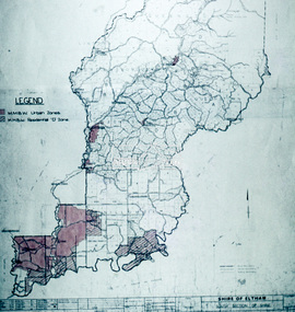 Slide - Photograph, Eltham Shire Council, Proposed Residential, Shire of Eltham, Melbourne Metropolitan Planning Scheme, Amendment No. 21, Melbourne and Metropolitan Board of Works, Apr 1972