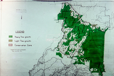 Slide - Photograph, Eltham Shire Council, Kinglake Conservation Zone and Tree Growth, Melbourne Metropolitan Planning Scheme, Amendment No. 21, Melbourne and Metropolitan Board of Works, Apr 1972