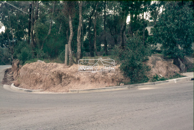 Slide - Photograph, Eltham Shire Council, Unidentified road; Infrastructure works, roads, footpaths and drainage, Shire of Eltham, c.1972